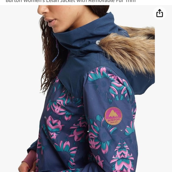 Burton women's Lelah jacket with removable fur trim - Picture 5 of 14